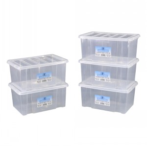 TML Clear Plastic Storage Box & Lid Size 02 (8 Litre)